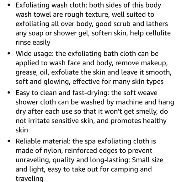 Exfoliating washcloths 👑 - Picture 5 of 5